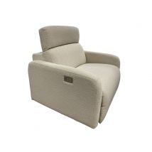 Fauteuil Iowa Beige - 80 x 98 x 102cm - Basika