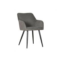 Chaise de séjour Amael Gris anthracite - 83 x 57 x 62cm - Basika