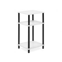 Bout de canapé Tobi Noir/blanc - 60 x 34 x 30cm - Basika