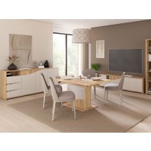 Salle à manger complète Poem Chene mauvella/cachemire - Basika