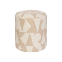 Pouf Delor 5 Ecru/taupe - Basika