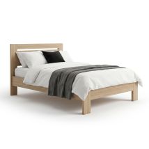 Lit Elio Chene sonoma - 71 x 140 x 190cm - Basika