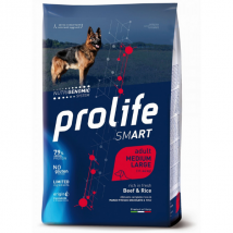 Prolife Smart Cane Adult Medium/Large Manzo e Riso - 12 kg Croccantini per cani