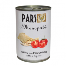 Dieta Pars MonoPatè Grain Free monoproteico 395 gr - Pollo con pomodoro - Confezione da 6 pezzi - Umido Monoproteico Cane - 1° ORDINE? scegli lo sconto BZR5 / BZR20 + 200 punti fedeltà