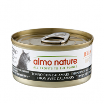 Almo Nature HFC Natural monoproteico Cat 70 gr - Tonno con Calamari - Confezione da 6 pezzi - Cibo umido per gatti - 1° ORDINE? scegli lo sconto BZR5 / BZR20 + 200 punti fedeltà