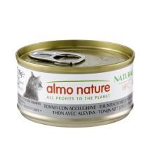 Almo Nature HFC Natural monoproteico Cat 70 gr - Tonno con Acciughine - Confezione da 6 pezzi - Cibo monoproteico gatto - 1° ORDINE? scegli lo sconto BZR5 / BZR20 + 200 punti fedeltà