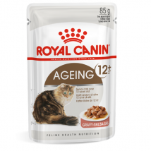 Royal Canin Ageing +12 in Salsa - 85 gr Confezione da 12 pezzi Cibo umido per gatti