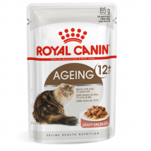 Royal Canin Ageing +12 in Salsa - 85 gr - Confezione da 12 pezzi - Cibo umido per gatti - 1° ORDINE? scegli lo sconto BZR5 / BZR20 + 200 punti fedeltà