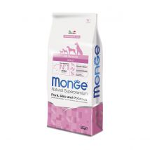 Monge Natural Superpremium All Breeds Adult Monoprotein Maiale con Riso e Patate - 12 kg - Crocchette Monoproteiche Cane - 1° ORDINE? scegli lo sconto BZR5 / BZR20 + 200 punti fedeltà