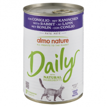 Almo Nature Cat Daily 400 gr - Coniglio - Cibo umido per gatti - 1° ORDINE? scegli lo sconto BZR5 / BZR20 + 200 punti fedeltà