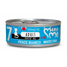Disugual Mini Me Cat Adult Patè 85 gr - Pesce Bianco - Confezione da 12 pezzi - Cibo umido per gatti - 1° ORDINE? scegli lo sconto BZR5 / BZR20 + 200 punti fedeltà