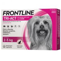 Frontline Tri-Act Spot-On per cani - 3 pipette per cani taglia mini (2-5 Kg) - Antiparassitario per cani - 1° ORDINE? scegli lo sconto BZR5 / BZR20 + 200 punti fedeltà