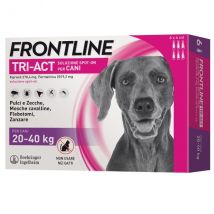Frontline Tri-Act Spot-On per cani - 6 pipette per taglia grande (20-40 Kg) - Antiparassitario per cani - 1° ORDINE? scegli lo sconto BZR5 / BZR20 + 200 punti fedeltà