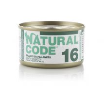 Natural Code acqua di cottura 85 gr - 16 - Carne Bianca di Palamita - Confezione da 24 pezzi - Cibo umido per gatti - 1° ORDINE? scegli lo sconto BZR5 / BZR20 + 200 punti fedeltà