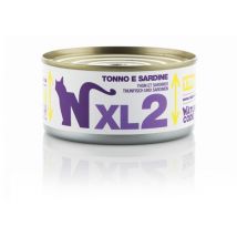 Natural Code XL 170 gr - 02 - Tonno e Sardine Confezione da 24 pezzi Cibo umido per gatti