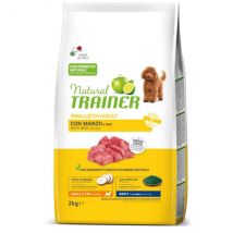 Natural Trainer Adult Mini con Manzo e Riso - 2 kg Croccantini per cani