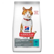 Hill's Science Plan Adult Sterilised Cat Alimento per Gatti con Tonno - 1,5 kg Croccantini per gatti