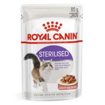 Royal Canin Sterilised 85 gr - in salsa Confezione da 12 pezzi Cibo umido per gatti