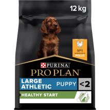 Purina Pro Plan  Large Athletic Puppy Healthy Start Crocchette per cane - 12 kg - Croccantini per cani - 1° ORDINE? scegli lo sconto BZR5 / BZR20 + 200 punti fedeltà