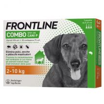 Frontline Combo Spot-On per cani  - 3 pipette per taglia piccola (2-10 Kg) - Antiparassitario per cani - 1° ORDINE? scegli lo sconto BZR5 / BZR20 + 200 punti fedeltà