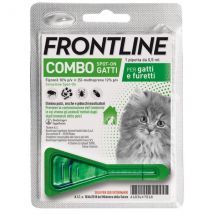 Frontline Combo Spot-On per gatti - 1 pipetta per gattini - Antiparassitario per gatti - 1° ORDINE? scegli lo sconto BZR5 / BZR20 + 200 punti fedeltà