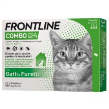 Frontline Combo Spot-On per gatti - 3 pipette per gatti adulti