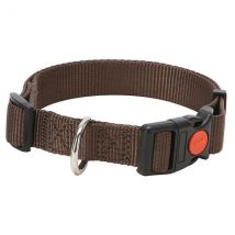 Collare in nylon regolabile a sgancio PetUp - marrone - 30-40 cm x 1,8h cm - 1° ORDINE? scegli lo sconto BZR5 / BZR20 + 200 punti fedeltà
