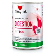 Disugual Diet Dog Metabolic Balance Patè Digestion Low Fat 400 gr - coniglio - Confezione da 6 pezzi - Dieta Veterinaria per Cani - 1° ORDINE? scegli lo sconto BZR5 / BZR20 + 200 punti fedeltà