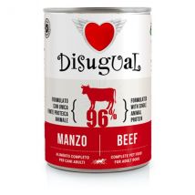 Disugual Monoproteico Grain Free 400 gr - Manzo - Umido Monoproteico Cane - 1° ORDINE? scegli lo sconto BZR5 / BZR20 + 200 punti fedeltà