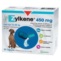 Zylkene Vetoquinol Neo Rilassante per cane e gatto - 450 mg – 20 cps - 1° ORDINE? scegli lo sconto BZR5 / BZR20 + 200 punti fedeltà
