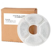 Fontanella automatica Zampillo Ferribiella - Ricambio filtri - 6 pezzi - 1° ORDINE? scegli lo sconto BZR5 / BZR20 + 200 punti fedeltà