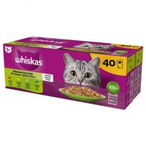 Whiskas Selezione assortita Multipack 40 pezzi da 85 gr - Multigusto Cibo umido per gatti