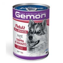 Monge Gemon Dog Adult All Breeds Patè 400 gr - con Trippa di Manzo - Confezione da 24 pezzi - Cibo Umido per Cani - 1° ORDINE? scegli tra BZR5 / BZR20 + 200 pt fedeltà