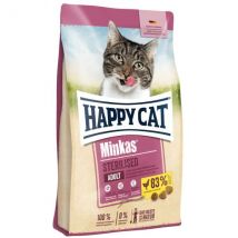 Happy Cat Minkas Sterilised Adult Pollo - 10 Kg Croccantini per gatti