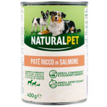 NaturalPet Dog Adult Patè All Breeds 400 gr - Salmone - 1° ORDINE? scegli tra BZR5 / BZR20 + 200 pt fedeltà