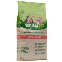 NaturalPet Adult All Breeds Salmone - 12 Kg - Crocchette naturali cane - 1° ORDINE? scegli lo sconto BZR5 / BZR20 + 200 punti fedeltà