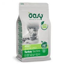 Oasy Adult Cat Sterilized Tacchino - 1,5 Kg - 1° ORDINE? scegli tra BZR5 / BZR20 + 200 pt fedeltà