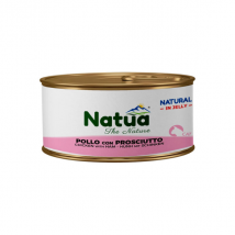 Natua Natural Cat Adult in Jelly cottura al vapore 85 gr - Pollo e prosciutto - Confezione da 24 pezzi - Cibo umido per gatti - 1° ORDINE? scegli lo sconto BZR5 / BZR20 + 200 punti fedeltà