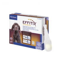 Virbac Effitix Spot-On Cani  - 4 pipette per taglia media (10-20 kg) - Antiparassitario per cani - 1° ORDINE? scegli lo sconto BZR5 / BZR20 + 200 punti fedeltà