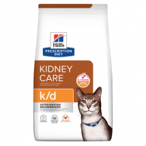 Hill's Prescription Diet k/d Feline con Pollo - 1,5 kg - Dieta Veterinaria per Gatti - 1° ORDINE? scegli lo sconto BZR5 / BZR20 + 200 punti fedeltà