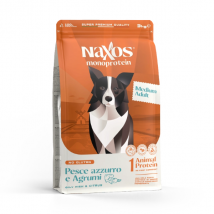Naxos Monoprotein Dog Adult Medium Pesce azzurro e Agrumi di Sicilia - 12 Kg - 1° ORDINE? scegli tra BZR5 / BZR20 + 200 pt fedeltà