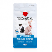 Disugual Cat Sterilised Pesce bianco - 1,5 Kg - 1° ORDINE? scegli lo sconto BZR5 / BZR20 + 200 punti fedeltà