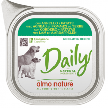 Almo Nature Daily Menù Dog 300 gr - Agnello e Patate - Confezione da 9 pezzi - Cibo Umido per Cani - 1° ORDINE? scegli lo sconto BZR5 / BZR20 + 200 punti fedeltà