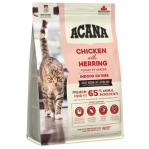 Acana Cat Adult Indoor Entree Pollo e tacchino - 1,8 Kg - 1° ORDINE? scegli lo sconto BZR5 / BZR20 + 200 punti fedeltà