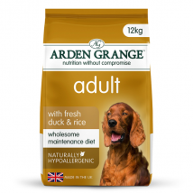 Arden Grange Hypoallergenic Dog Adult All breeds Anatra e riso - 12 Kg - 1° ORDINE? scegli lo sconto BZR5 / BZR20 + 200 punti fedeltà