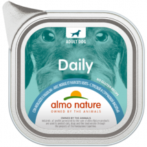 Almo Nature Daily Menù Dog 300 gr - Merluzzo e Fagiolini Confezione da 9 pezzi Cibo Umido per Cani