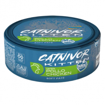 DRN Catnivor Kitten Patè 80 gr - Pollo - Confezione da 24 pezzi - 1° ORDINE? scegli lo sconto BZR5 / BZR20 + 200 punti fedeltà