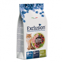 Exclusion Mediterraneo Cat Sterilizzato Pollo - 12 Kg - Cibo monoproteico gatto - 1° ORDINE? scegli tra BZR5 / BZR20 + 200 pt fedeltà