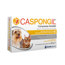 Shedir Pharma Caspongil Mangime complementare - 30 Compresse - 1° ORDINE? scegli tra BZR5 / BZR20 + 200 pt fedeltà - Integratori per cani