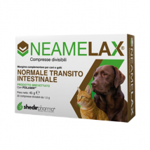 Shedir Pharma Neamelax Compresse per equilibrio intestinale - 1 confezione da 30 compresse - 1° ORDINE? scegli tra BZR5 / BZR20 + 200 pt fedeltà - Integratori per cani